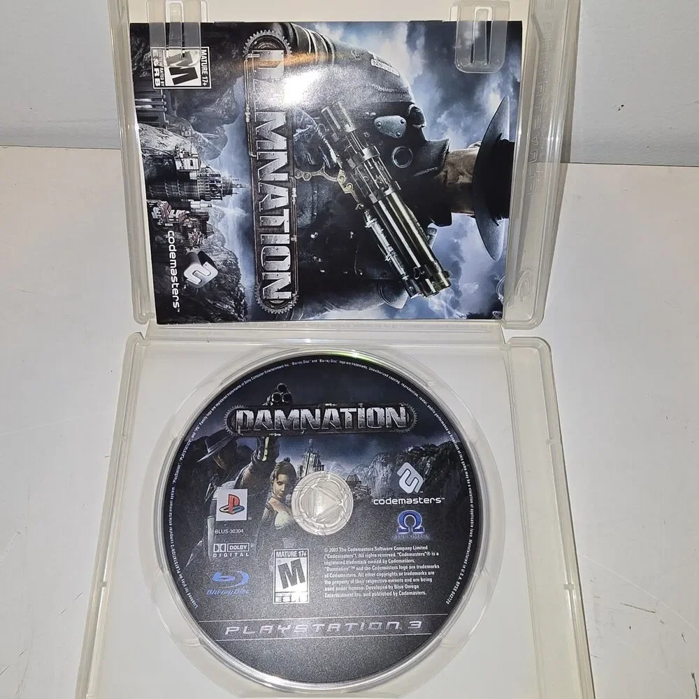 Damnation PS3 (Sony PlayStation 3, 2009)  TESTED Working